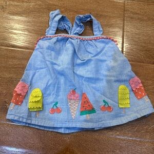 Baby Boden Light Blue Sleeveless Top